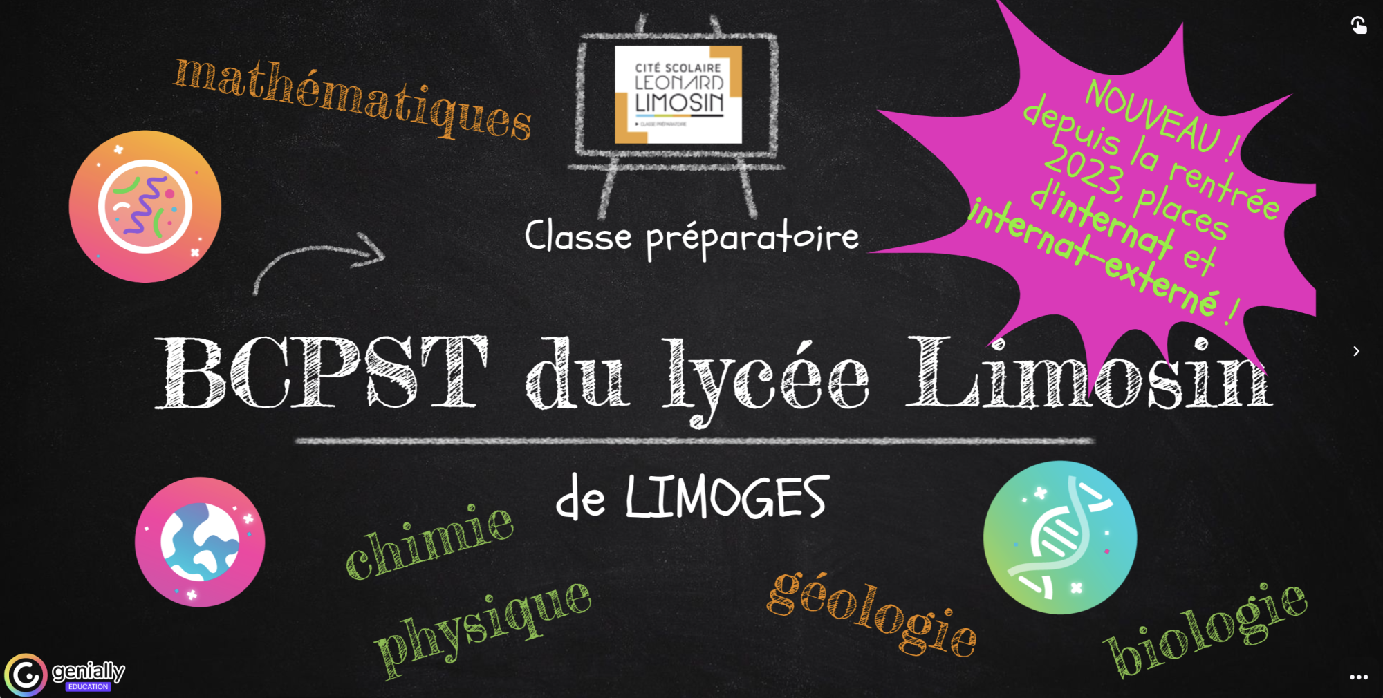 Classe Préparatoire BCPST – Cité Scolaire Léonard Limosin
