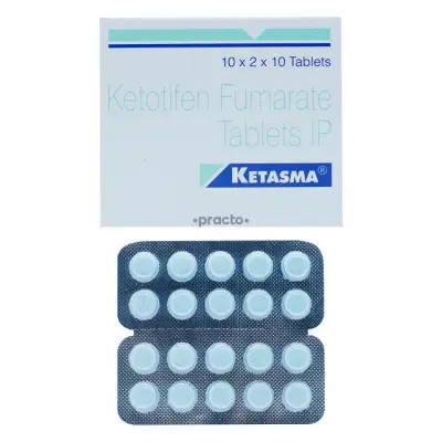 Ketotifen Fumarate (Ketasma) 1 mg — envoi discret, €0.22